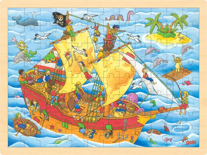 goki Einlegepuzzle Piraten