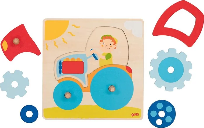 Goki Steckpuzzle Traktor