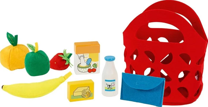 Goki Winkeltas met Boodschappen Vilt, 9dlg.