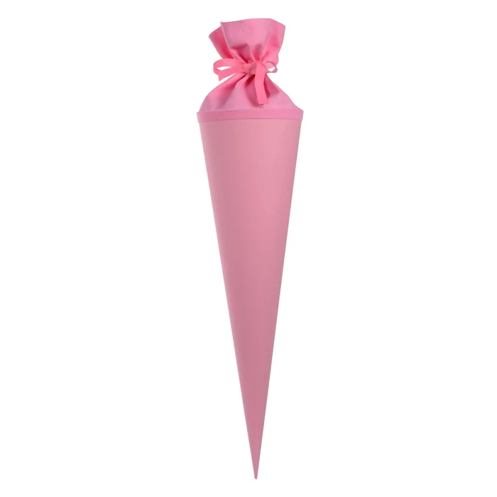 Goldbuch Bastelschultüte rosa, Filzverschluss – 70cm