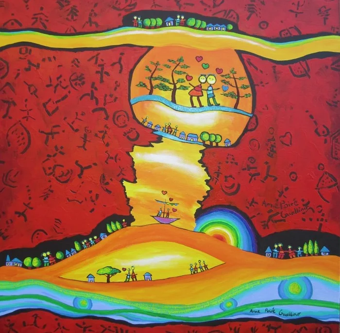 Grafika Anne Poiré & Patrick Guallino: Epanouissement coloré – 1000 Teile