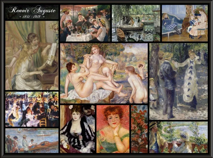 Grafika Auguste Renoir – Collage – 2000 Teile