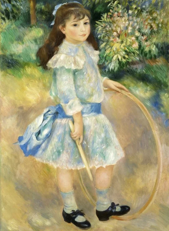 Grafika Auguste Renoir : Girl with a Hoop, 1885 – 2000 Teile