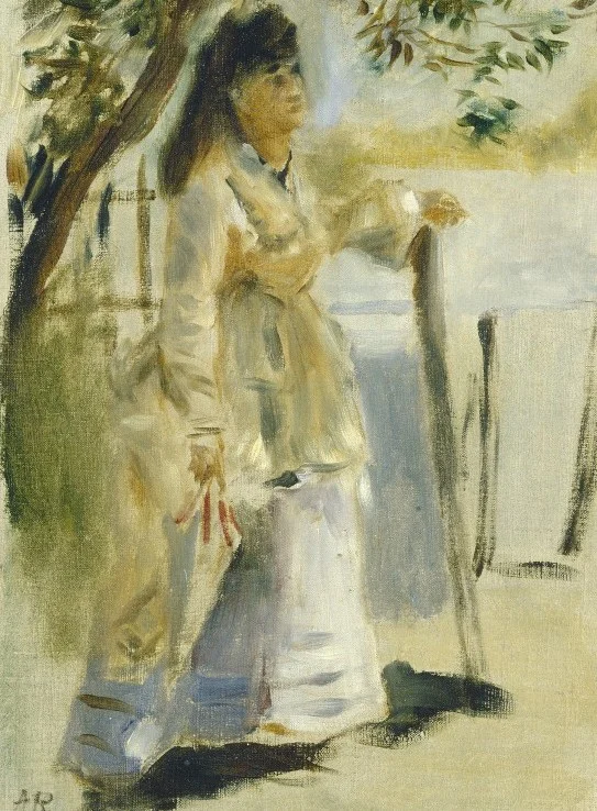 Grafika Auguste Renoir: Woman by a Fence, 1866 – 2000 Teile
