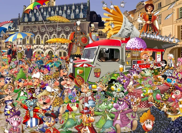 Grafika Braderie von Lille – 2000 Teile