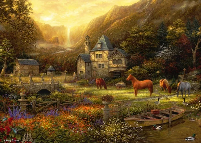 Grafika Chuck Pinson – The Golden Valley – 500 Teile