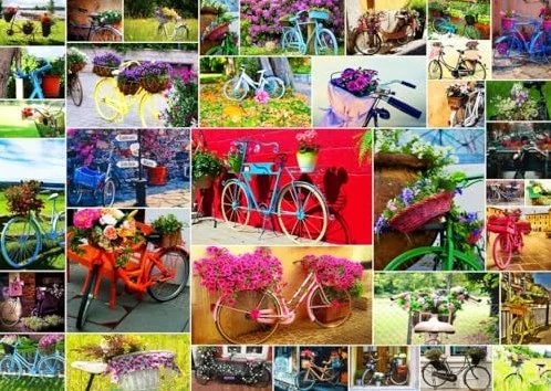 Grafika Collage – Fahrräder – 500 Teile