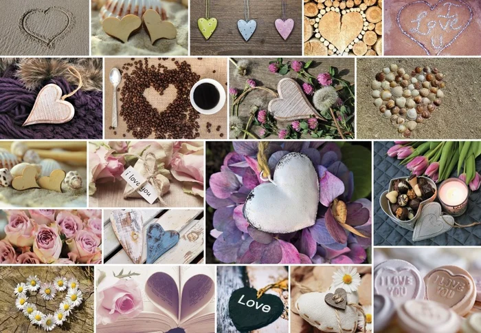 Grafika Collage – I love You – 1000 Teile