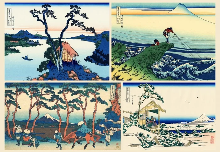Grafika L’Art d’Hokusai – 1000 Teile