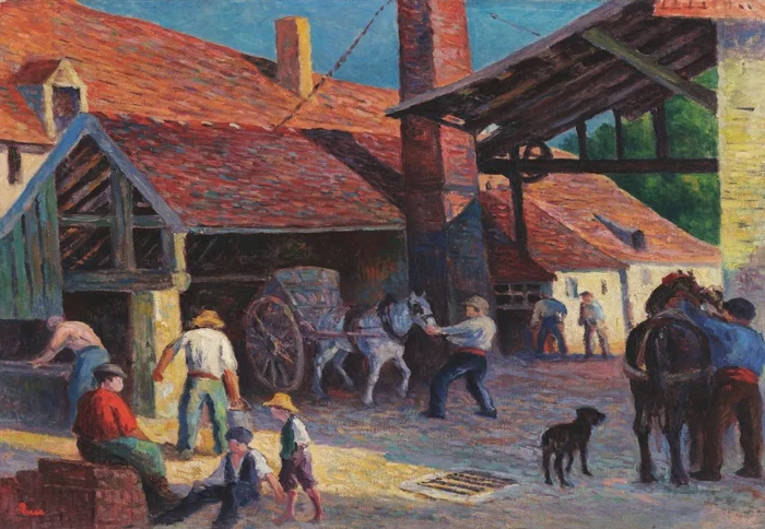 Grafika Maximilien Luce – La Briqueterie, 1908 – 1000 Teile