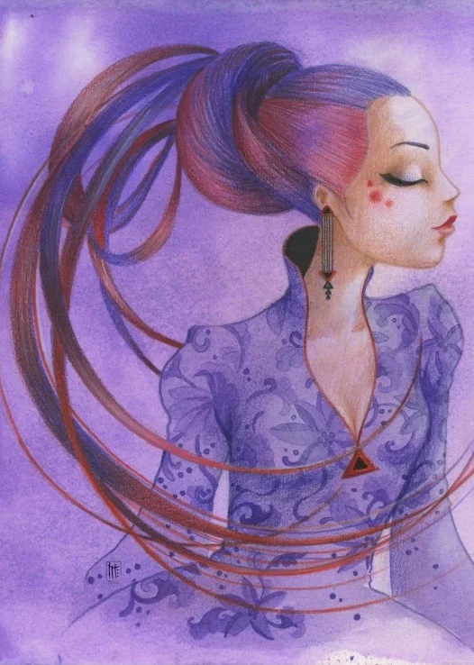 Grafika Misstigri: Violette – 24 Teile