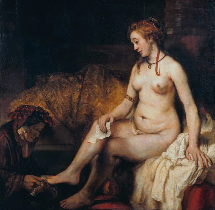 Grafika Rembrandt – Bathsheba at Her Bath, 1654 – 1000 Teile