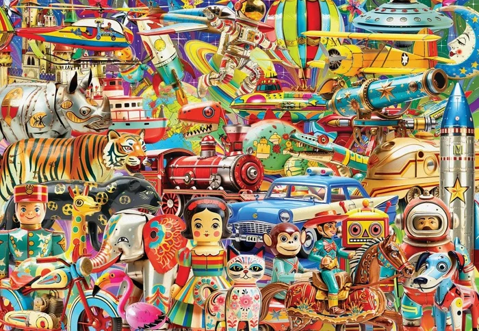Grafika Retro Toys – 1000 Teile