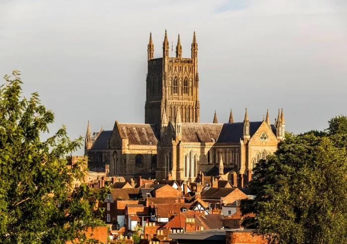 Grafika Worcester Cathedral viewed from Fort Royal Park – 1500 Teile