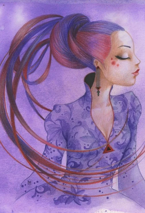 Grafika XXL Teile – Misstigri: Violette – 12 Teile