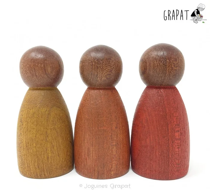 Grapat Holz Nins Dunkel Warm (3 Stk.)