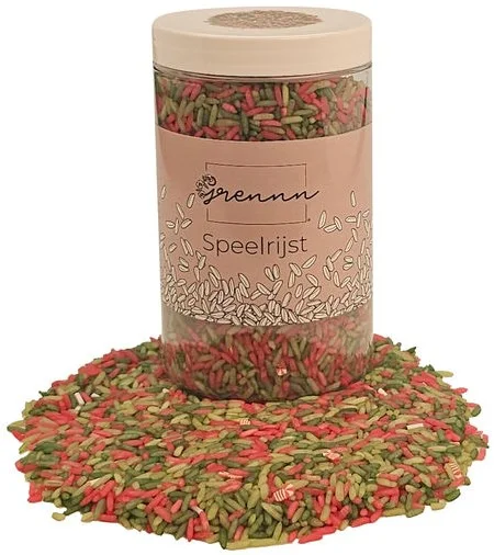 Grennn speelrijst christmas 500 gram
