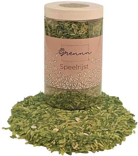Grennn speelrijst white flower mix 250 gram