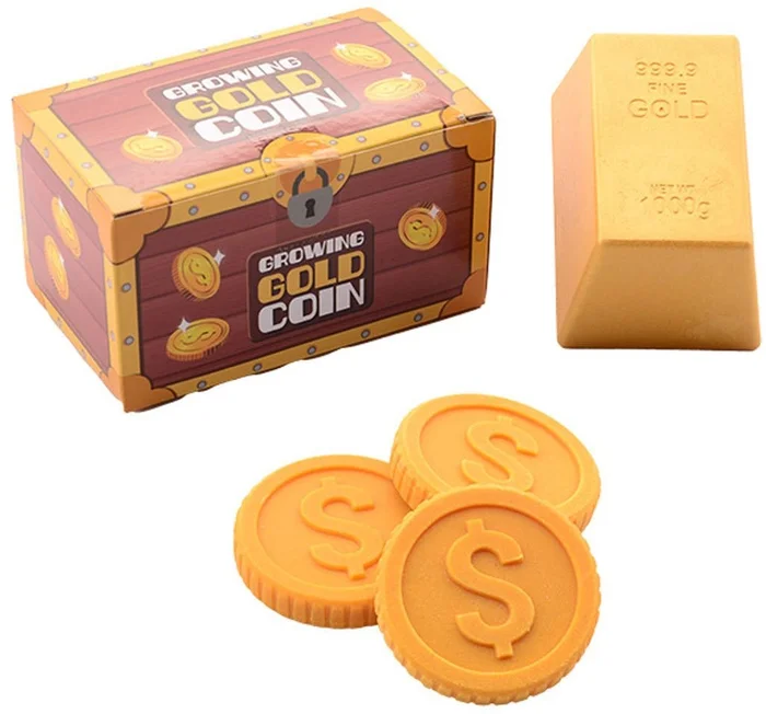 Groeiende Munten in Goudstaaf