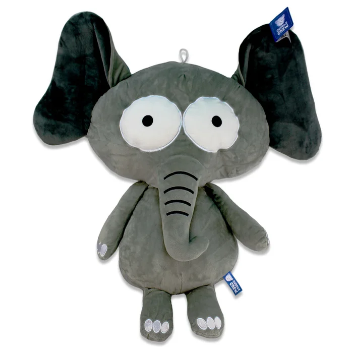 Großer Plüsch Elefant mit Glubschaugen – ca. 50 cm