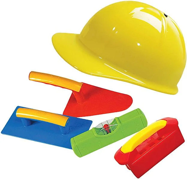 Großes Maurer-Set 5tlg. für die Sandkiste