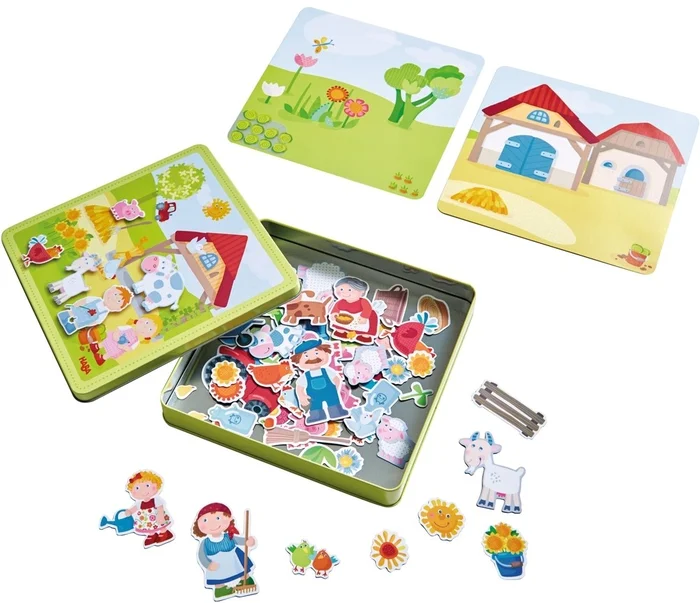 HABA Magnetische Spielschachtel Peter und Pauline’s Farm