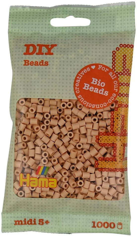 Hama Bio Strijkkralen – Beige (027), 1000st.