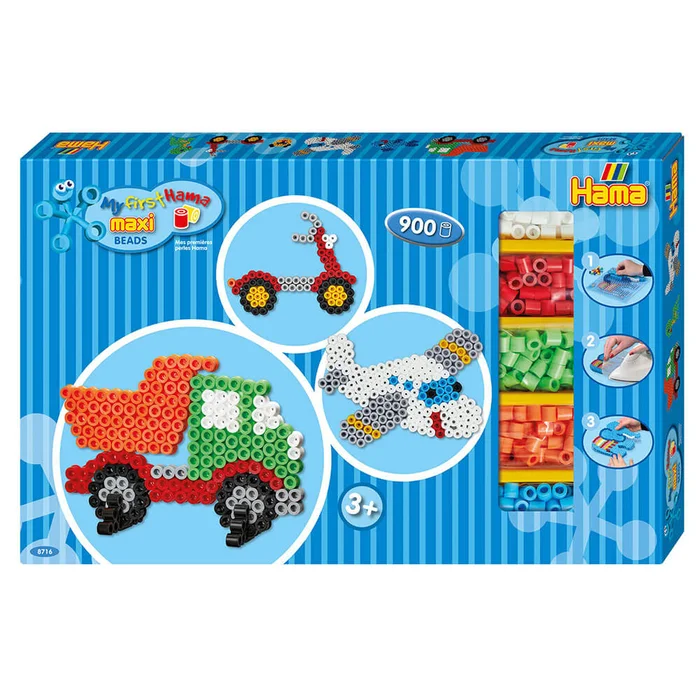 Hama Geschenkpackung Fahrzeuge Maxi-Bügelperlen