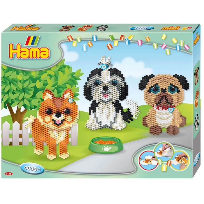 Hama Geschenkpackung Hundefreunde Midi-Bügelperlen