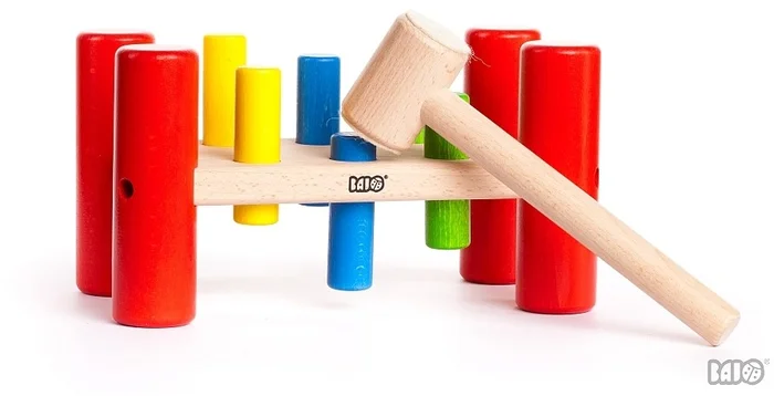 Hammerspiel Hammerbank Klopfspiel Hammerbord Holzspielzeug klopfen