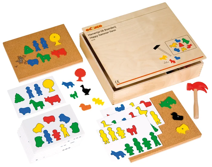 Hammerspiel in Holzbox