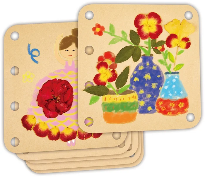 Hape 5574 Kunst-Set Blumenpresse, Entdeckerspielzeug, Nature Fun
