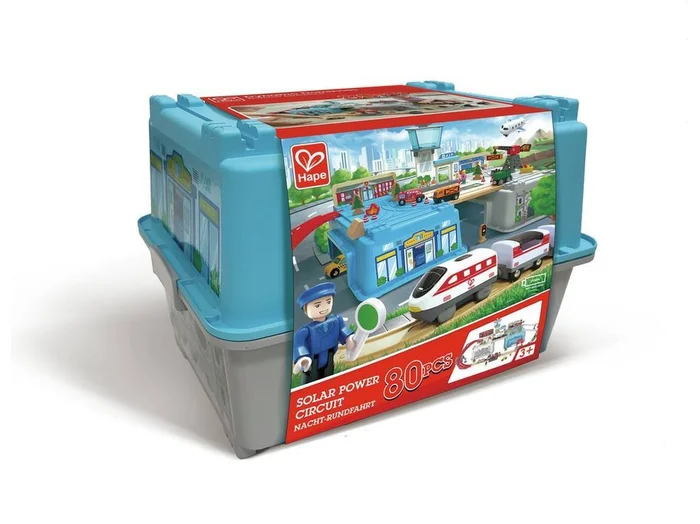 Hape – Großstadtlandschaft Eisenbahn in Aufbewahrungsbox