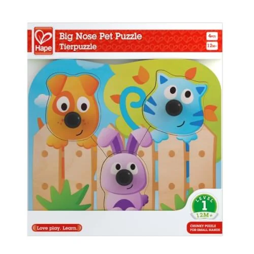 Hape – Knopfpuzzle Haustiere