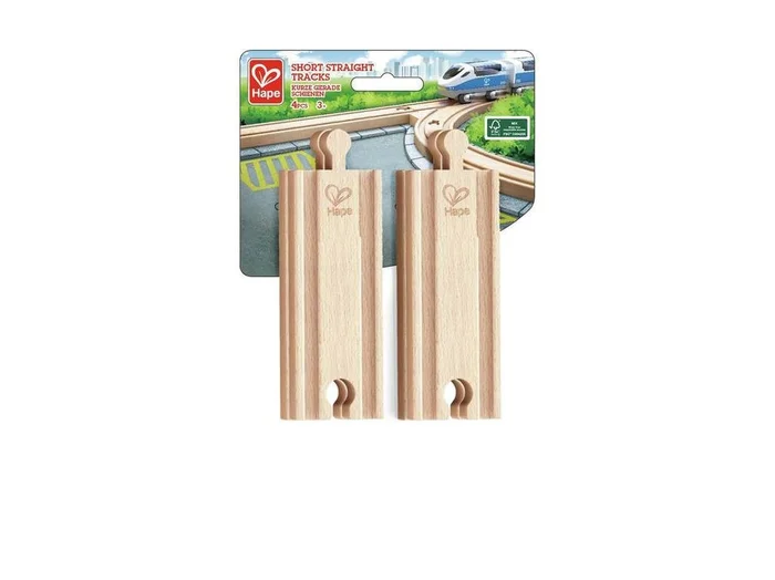 Hape – Kurze Eisenbahnschienen, 4 Stück