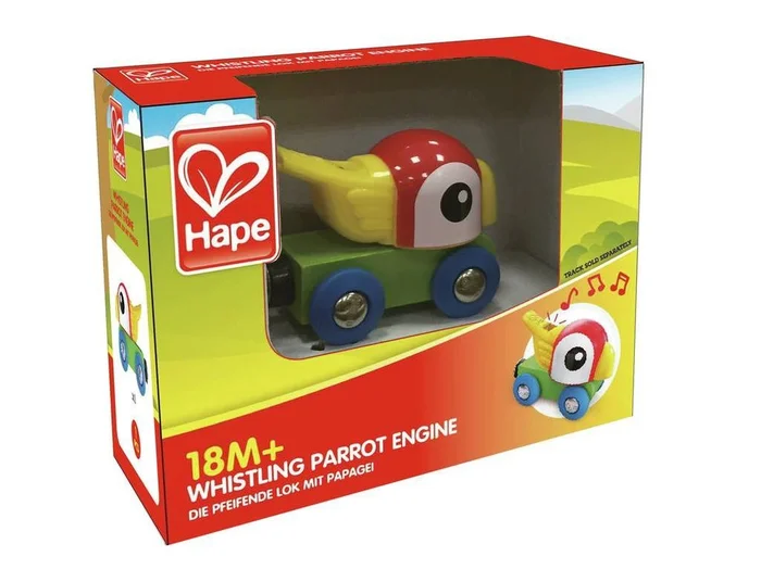 Hape – Pfeifende Papageienlok
