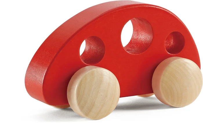Hape E0052 – Minivan, Holzspielzeug, rot