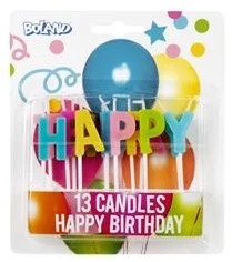 Happy Birthday Kerzen 13 Stück 31071