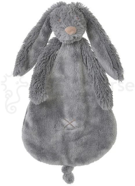 Happy Horse Hase Richie Tiefgrau Schnuffeltuch