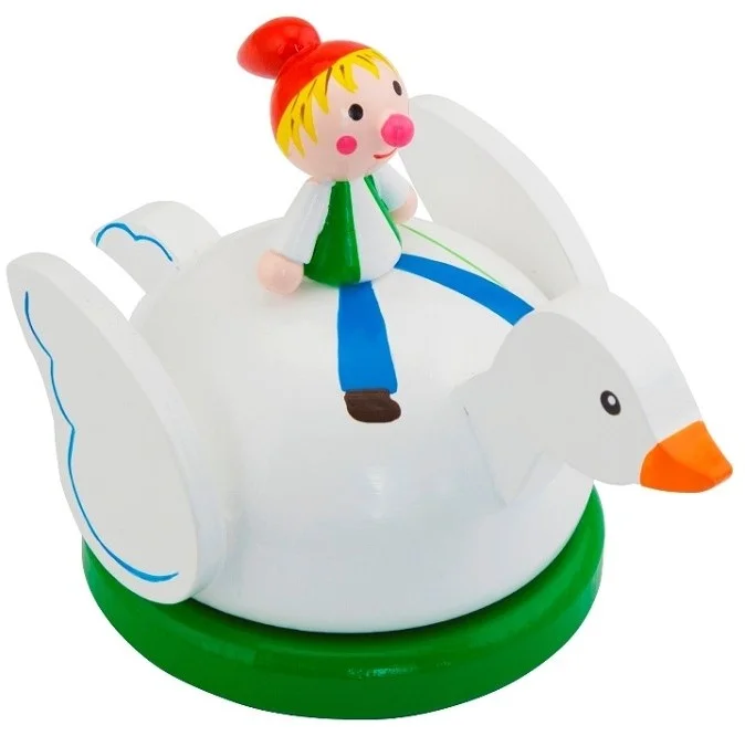 Harlekijn Spieluhrzwerge auf Pilz. 3+