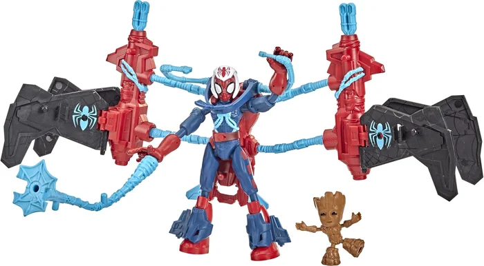 Hasbro Spiderman Bend N Flex Space Mission Flex Jet
