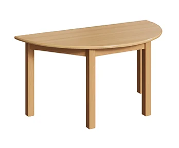 Holz-Halbrundtisch, 160 x 80 cm