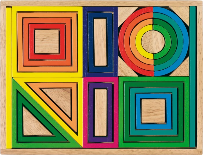 Holzbausteine Baukasten 38tlg