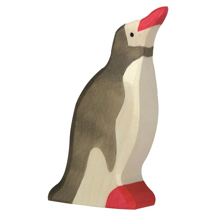 HOLZTIGER Pinguin aus Holz – Kopf hoch