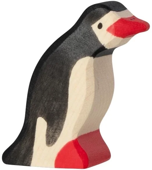 Holztiger Pinguin, klein, Kopf nach vorn, 80213