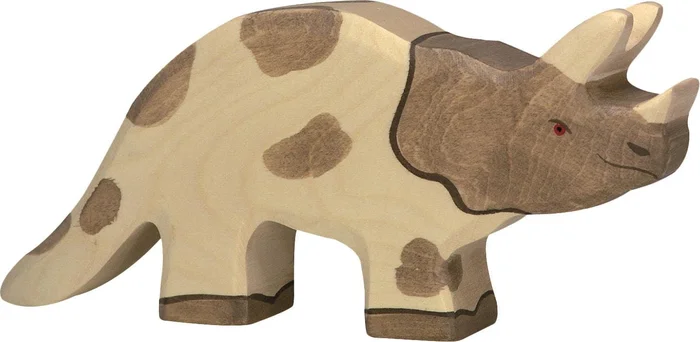 HOLZTIGER Triceratops aus Holz