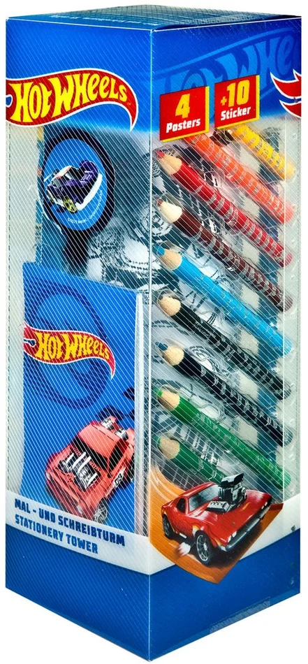 Hot Wheels Stationery Toren, 35dlg.