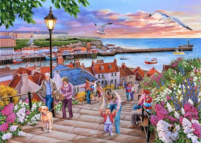 House of Puzzles 199 Steps Whitby 1000 Piece Puzzle