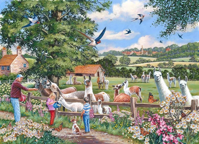 House of Puzzles Llama Mamas 1000 Piece Puzzle