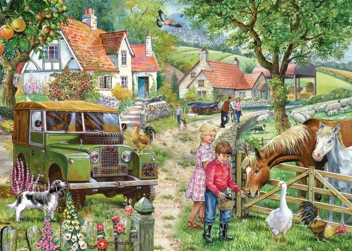 House of Puzzles Orchard Farm 1000 Piece Puzzle